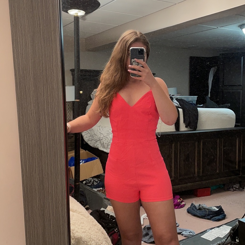Bright Pink Romper